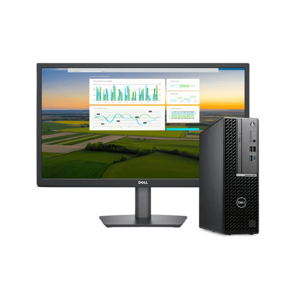 Pc Bureau DELL OptiPlex 5000 i7-12700 Tower Intel® Core™ i7 12700 8 GB DDR4-SDRAM 1TB + Écran 21,5″ Full HD Dell E2222H