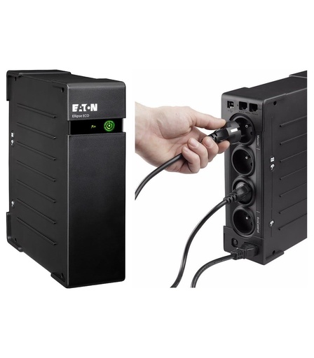 Onduleur Off-line Eaton Ellipse ECO EL650FR – 400 W / 650 VA – 4 prises FR